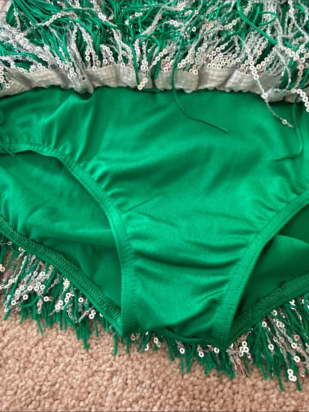 Weissman MC medium child- Sequin Fringe Dance Costume